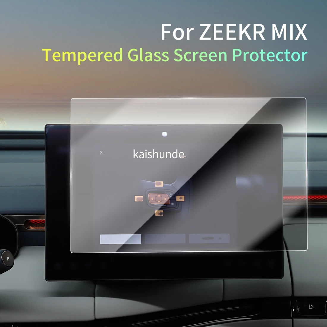 Car Stickers Meters Protector For 26 ZEEKR MIX Tempered Glass Protective Film Display Navigation Vehicle