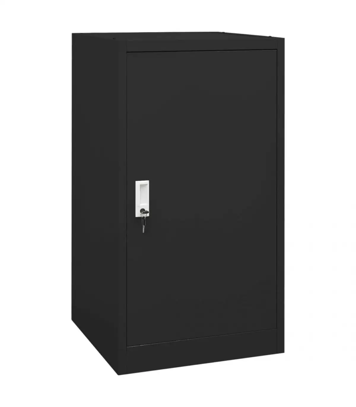 Lockers and Storage Lockers Saddle Cabinet Black Steel 53x53x105 cm