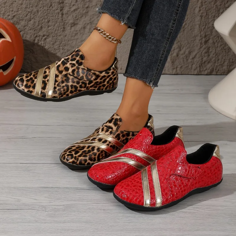 Women's Comfortable Vintage Color Blocking Single Shoes New Spring and Autumn Women Fish Mouth Casual Fashionable Low Top Shoes