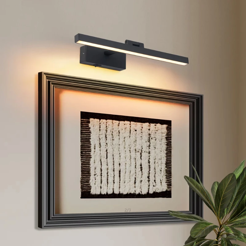Hardline Painting Light Black Light Emitting Diode Dimmable Modern Painting Light Painting 15.9 Long Swing Arm Art Light
