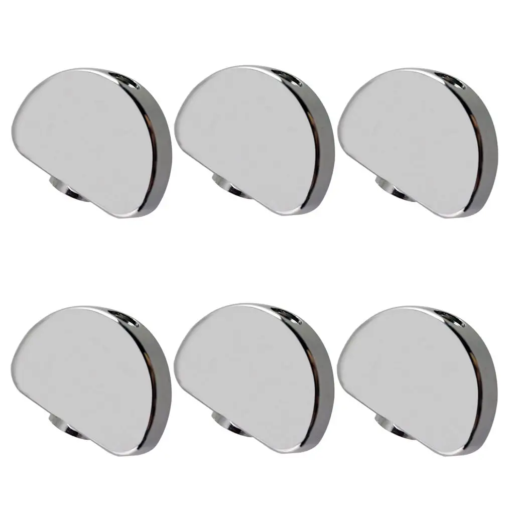 6pcs Zinc Alloy Electric Guitar Peg Adjustment Knob Semicircle Machine Head