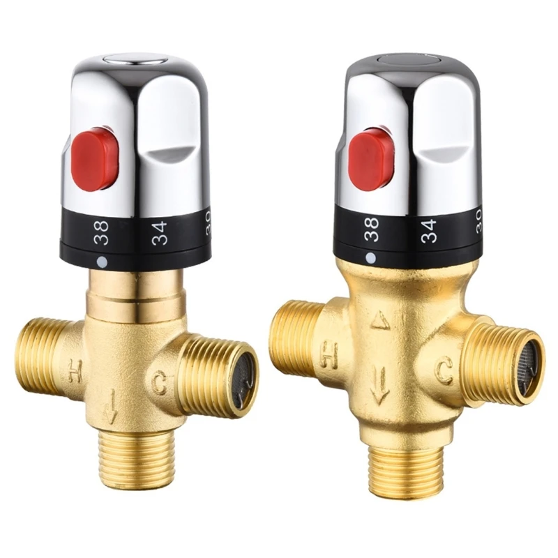 Advanced Temperature Control Brass Thermostatic Valves DN15 Constant Temperature Valves Upgrades for Household Piping