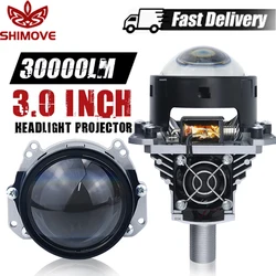 H4 H7 3 Inch Bi-led Lens Projector Lenes For Headlight Kit 9005 9006 High Low Lights For Car Motorcycle Retrofit 100W 12600LM