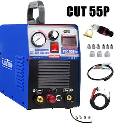 CUT55P IGBT Plasma Cutter Non-Contact Cutting 14mm Metal CNC 55Amp 220V or 110/220V+/-15% Plasma Cutting Machine