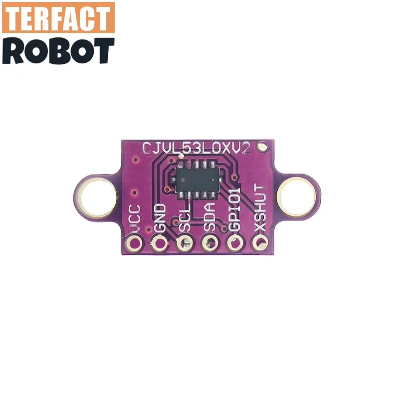 TERFACT 2pcs/5pcs VL53L0X Time-of-Flight (ToF) Laser Ranging Sensor Breakout 940nm CJVL53L0XV2 Laser Distance Module IIC