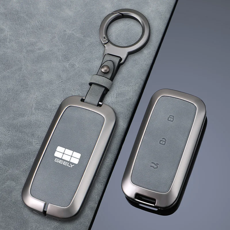 

Zinc Alloy For Geely EX5 Galaxy E5 Proton e.MAS 7 2025 2024 Car Remote Control Key Case Keychain Accessories Garnish Trim Cover