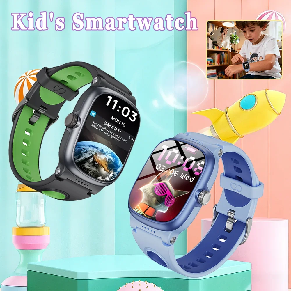 

Детские умные часы, часы с игрой/будильником/IP68, для мальчиков и девочек, шагомер, трекер активности, подарок на день рождения для детей 4-16 лет