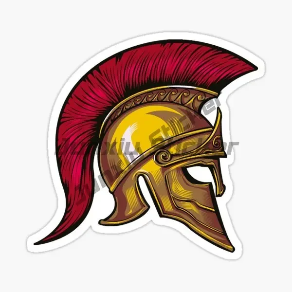 

Spartan Warrior Rome Helmet Shield Sticker Motorcycle Bicycle Laptop Car Truck Window Off-road Decal Decorative Accessory