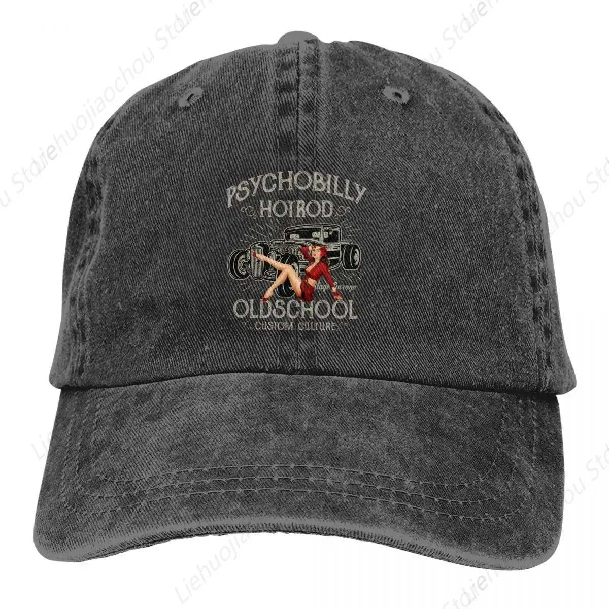 Psychobilly Hot Rod Old School Baseball Cap Men Hats Women Visor Protection Snapback Pin Up Girl Caps