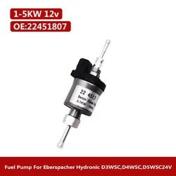 Parking Diesel Heater Fuel Metering Pump 12V 3.1-5KW 22451807 For Eberspacher Hydronic D3WSC,D4WSC,D5WSC