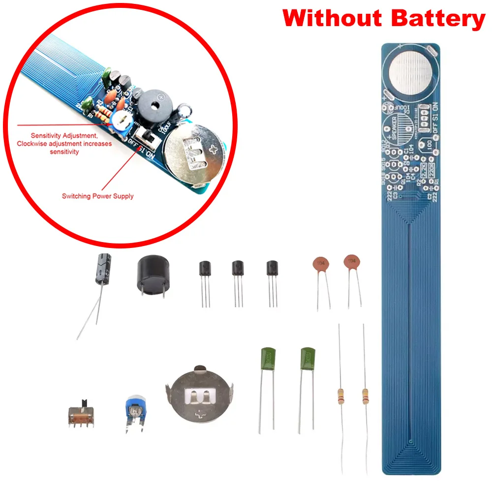 

New Simple Metal Detector Electronic Production Kit Starter DIY Teaching Spare Parts Technology Training Welding Metal Detection