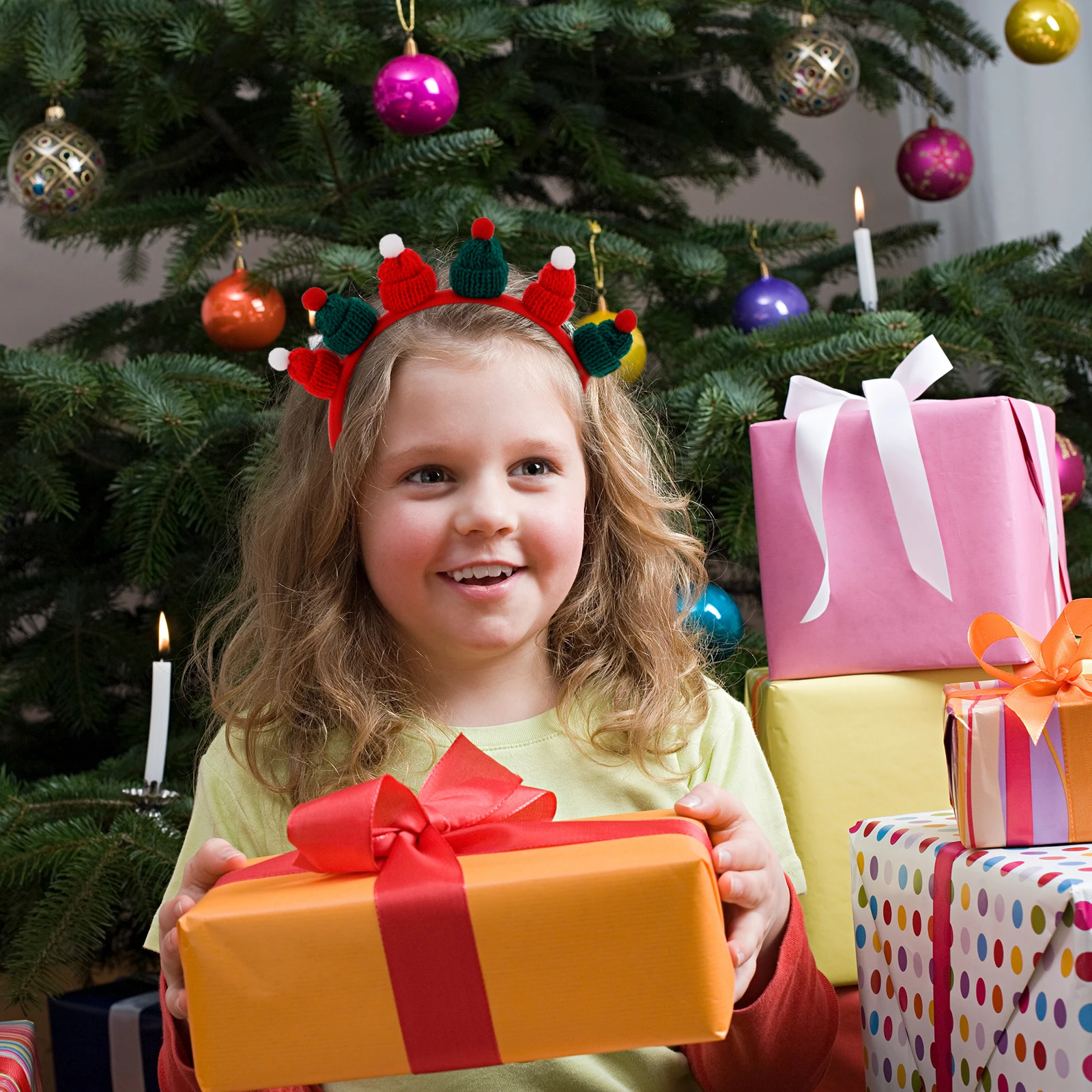 

1pcs Christmas Hat Headband Mini Lightweight Holiday Party Accessory Reusable Festive Hairband For Xmas Winter Costume