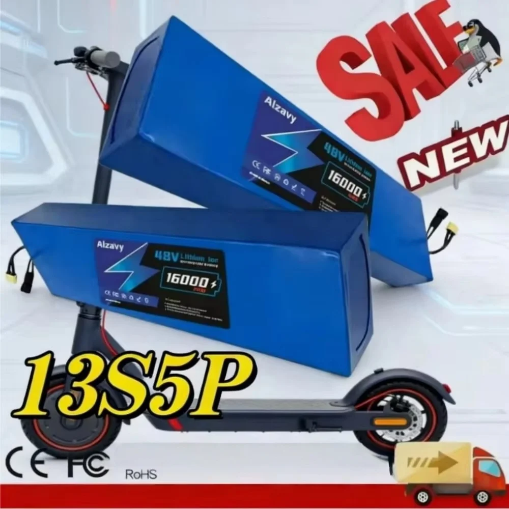 

13S5P 48V 16000mAh 18650 Lithium Battery Pack Built-in BMS for Kugoo M4 M4Pro MaxSpeed 54.6V Electric Scooter.