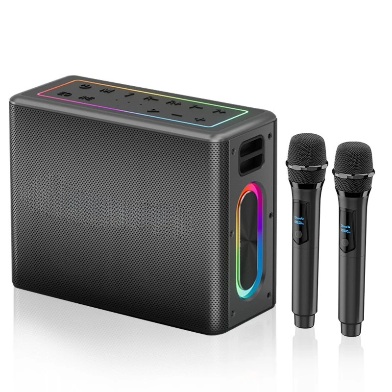 

High-power outdoor portable high-volume microphone, live broadcast sound card integrated Karaoke Bluetooth speaker