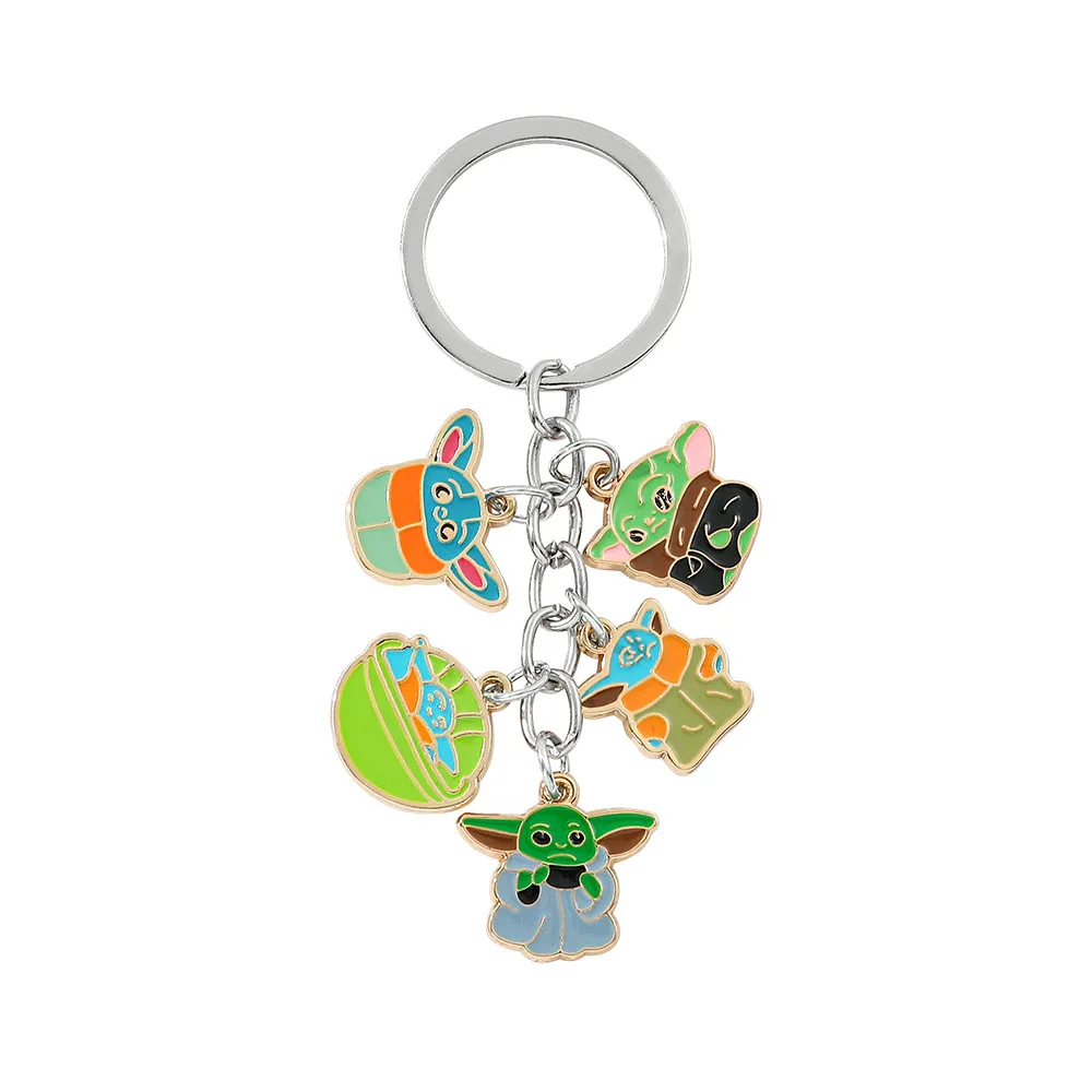 

Star War Master Yoda Baby Keychain Anime Figure Pendant Keyrings for Backpack Accessories Gifts