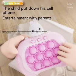Anti-Stress Toys Light Fidget Game Quick Push Bubble Handle Toys LED Game Machine Relieve Stress Toys for gifts