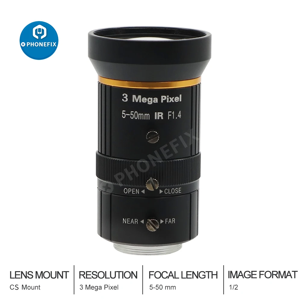 2.8-12mm 8-50mm 6-12mm 5-50mm 6-60mm F1.4 F1.6 cctv セキュリティ