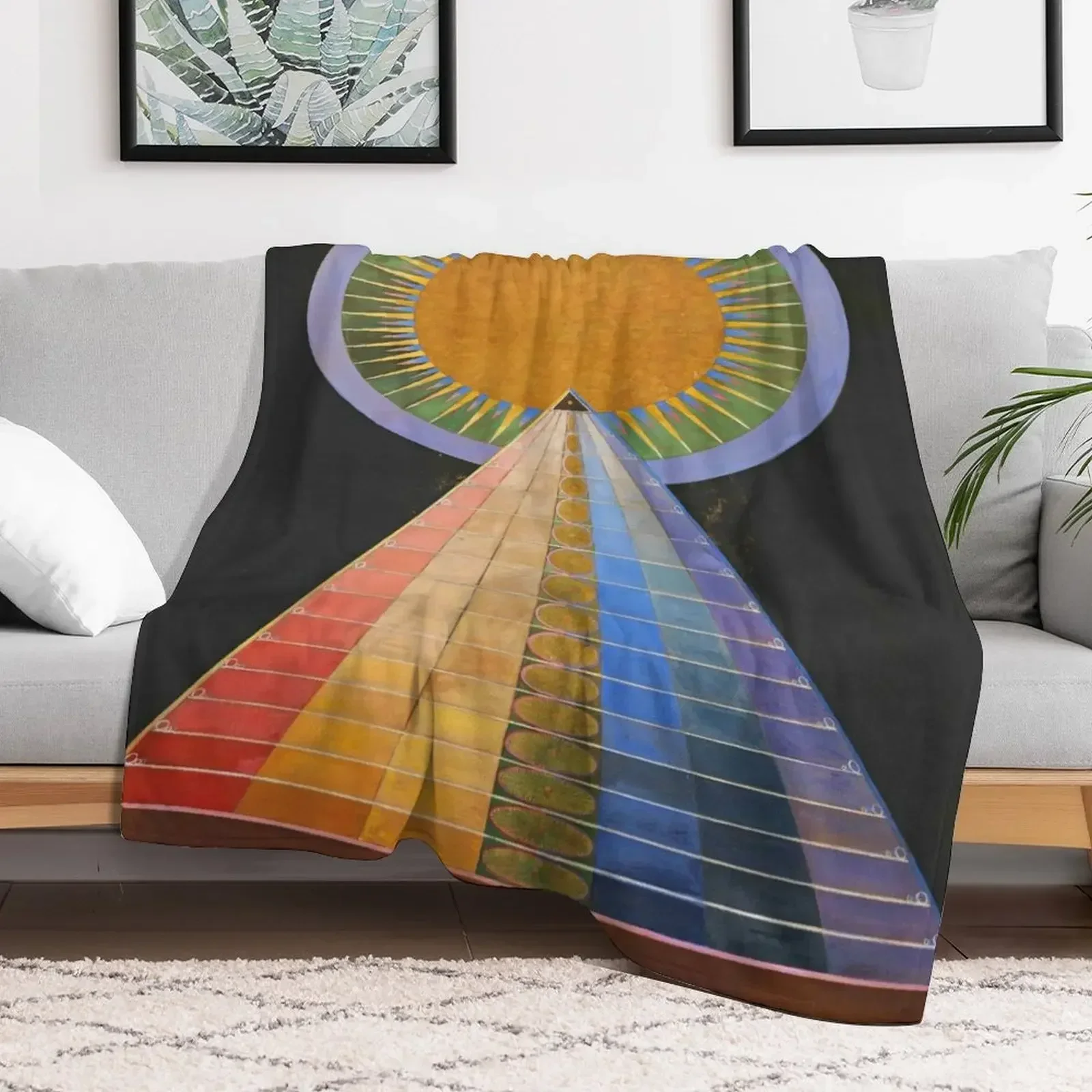 Hilma af Klint - Altarpiece Throw Blanket Blankets For Bed Heavy Blankets