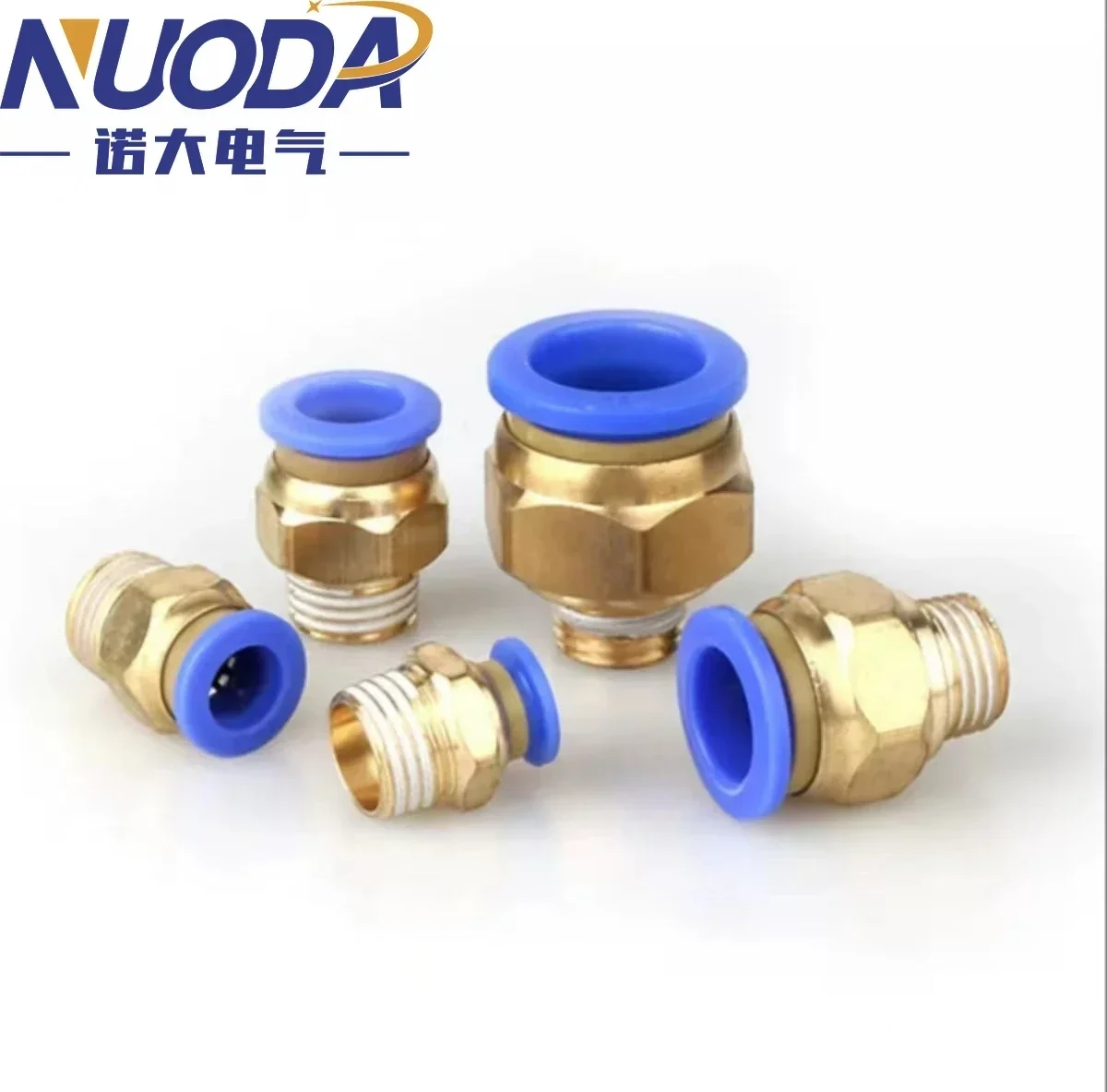 Pneumatic Air Connector Fitting PC 4/6/8/10/12mm Thread 1/8 1/4 3/8 1/2 PC Hose Fittings Pneumatic Components