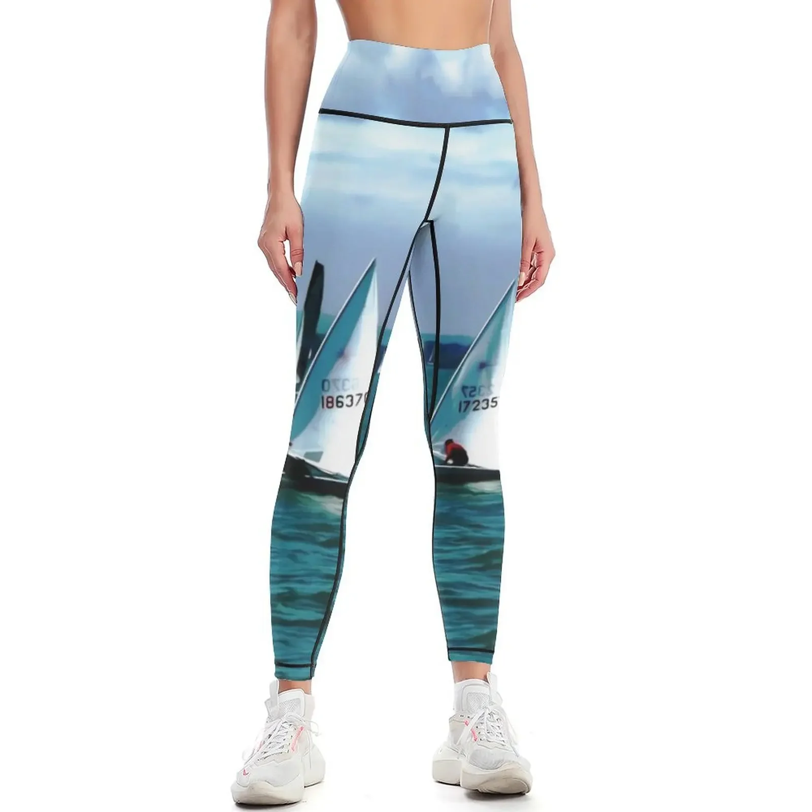 

Sailing On The Solent Leggings sport pants joggers for gym top Pants sport Womens Leggings