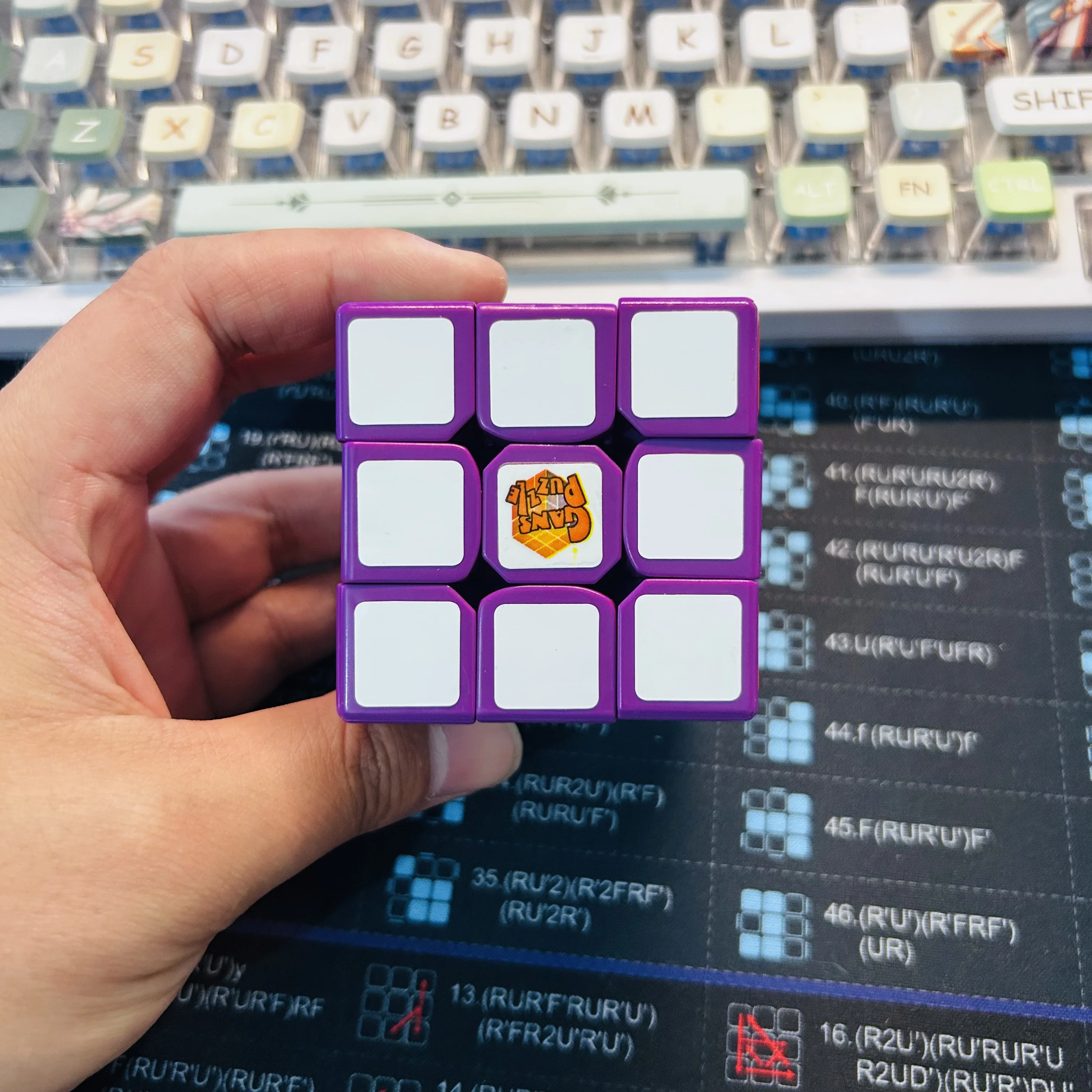 2013 Gan3 3x3 Cube Negro Blanco Azul Púrpura Colección Gan 3x3x3 Cubo Mágico
