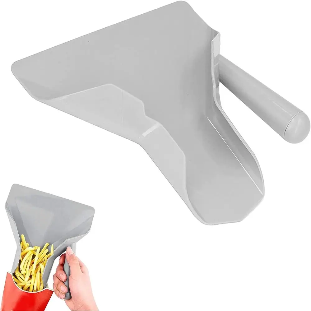 Household Right Handle Food-grade Plastic Potato Chip Serving Scooper Kitchen Utensils French Fry Bagger Popcorn Scoop