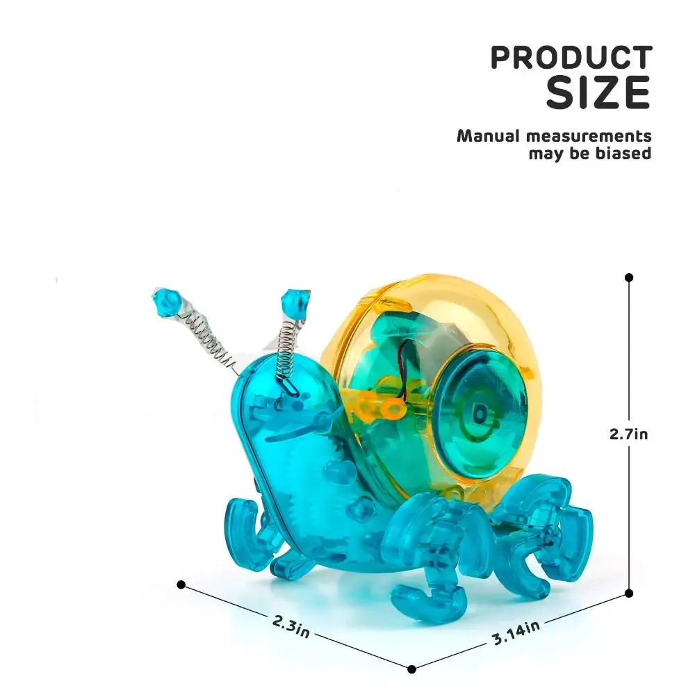 Robot de caracol Solar biónico, juguete, sistema Solar, construcción artesanal, chimpancé Solar ensamblado, enseñanza de ciencias en ejecución