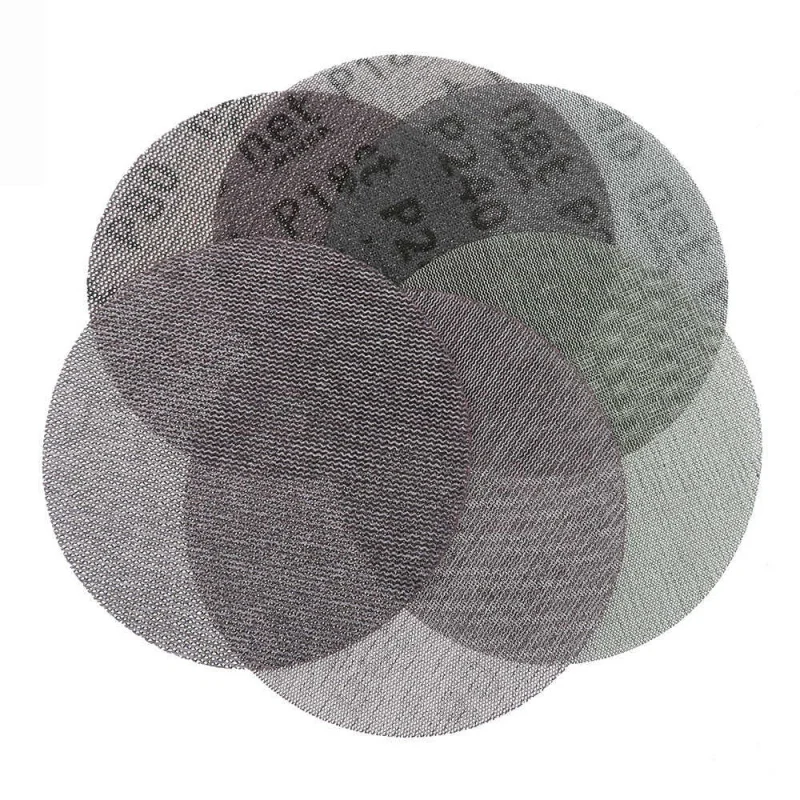 SATC 6 Inch 150mm Silicon Carbide Sandpaper Mesh Dust-Free Anti-Blocking 80/180/240 Grit Polishing Discs Paper Backing