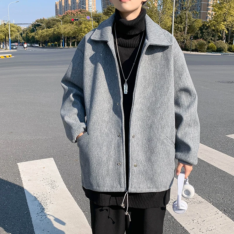 

Мужское джинсовое пальто-тренч из искусственной кожи, облегающее, в стиле киберпанк, черное, с асимметричной серебряной молнией, контрастной строчкой, молодежное, крутой модный стиль