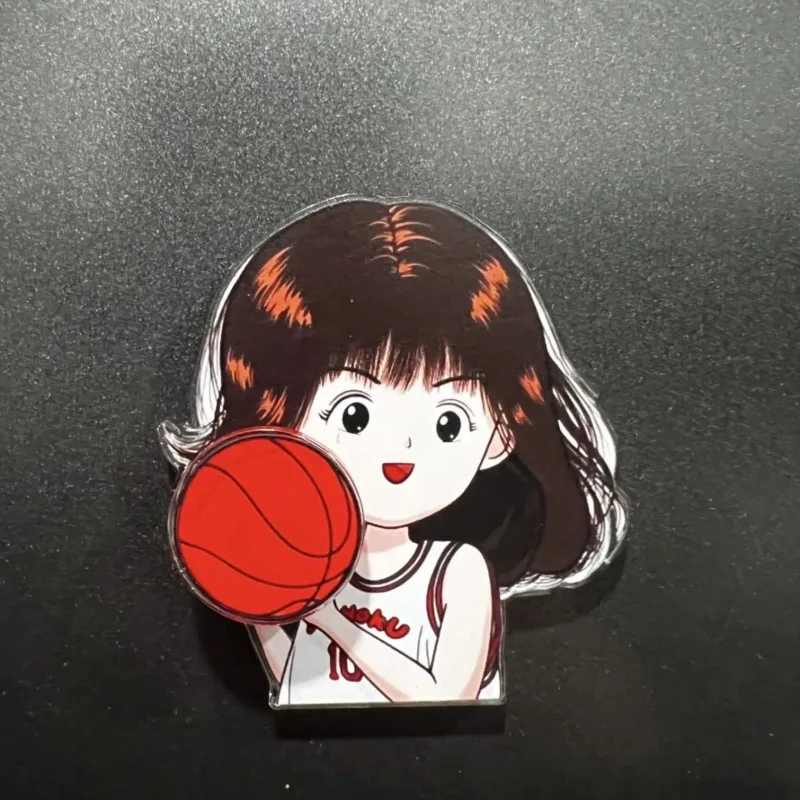 Slam Dunk rotating fridge magnet, cute, stylish, personalized, kawaii, simple cartoon magnetic fridge sticker, gift for friends - view 6