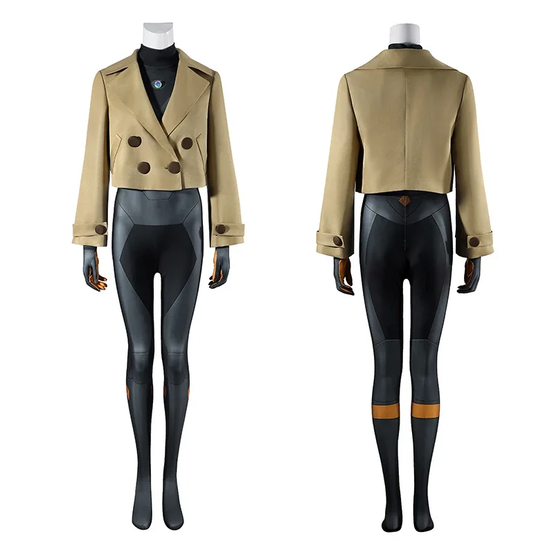 

Halloween Emma Cosplay Costume Anime and Games LEGENDS Z-A Detective Agency PokemonZA Emma's Jumpsuit Coat Carnival Party