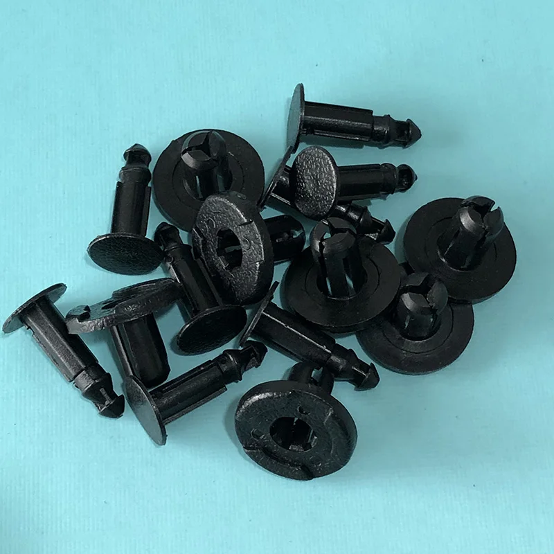 10Pcs 8mm Black Plastic Auto Fasteners Rivets Clips For Suzuki Swift SX4 Jimny Ignis Alto Samurai Baleno Grand Vitara