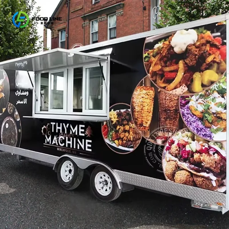 

18ft Pizza Oven Trailer with CE Certificate and DOT Certificate Us Approved Food Truck Fast Food Restaurant Equipment