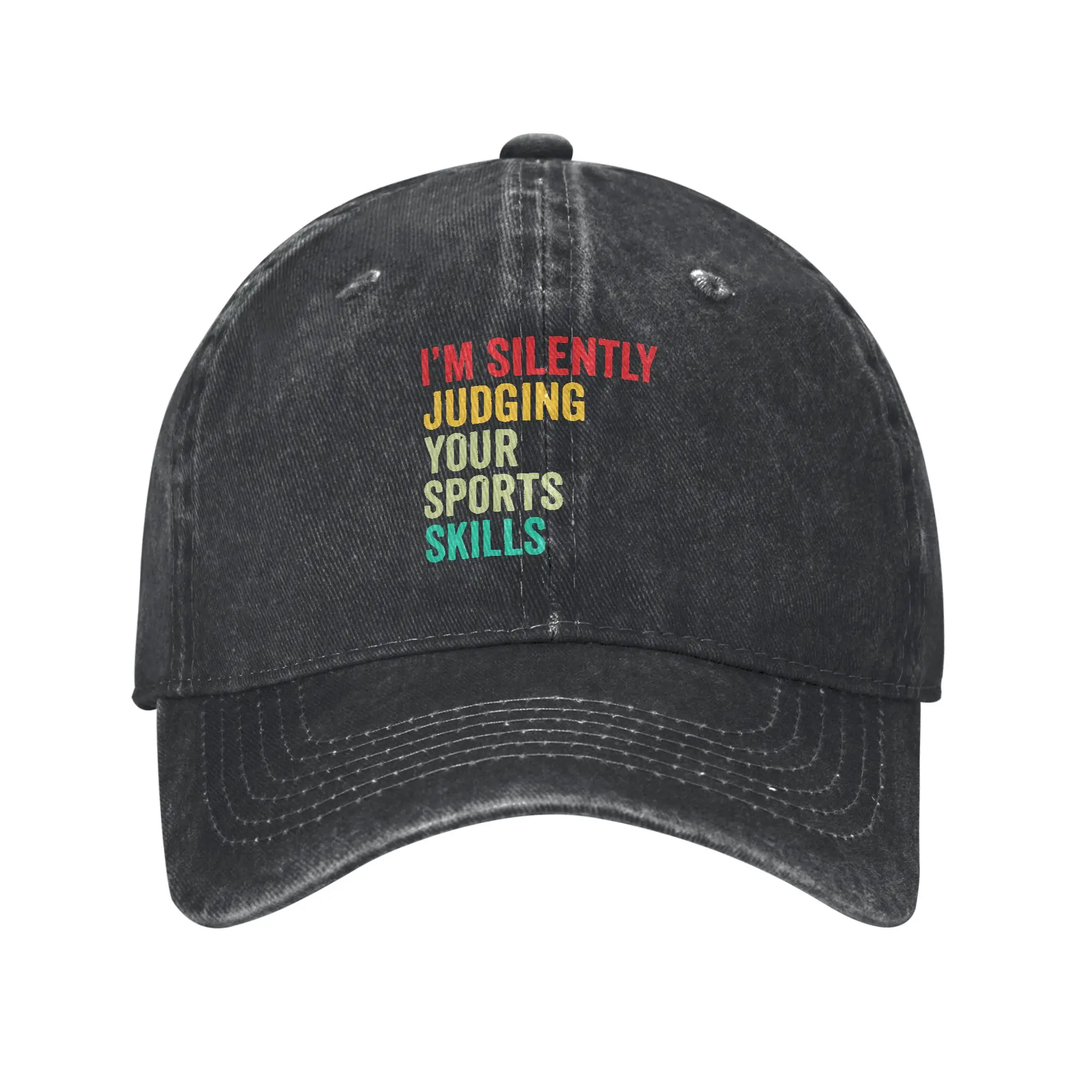 Fashion Sports Lovers Gift  Funny I m Silently Judging Your Sports Skills baseball cap  Campus Outfits Women's Sun Hat