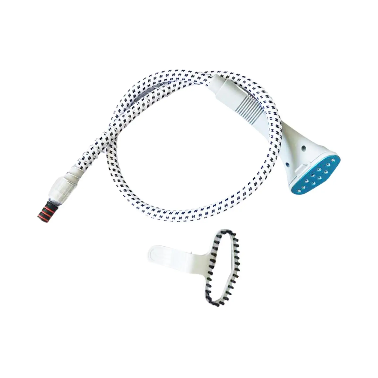 Garment Steam Ironing Machine Guide Hose,with Brush Head,Replacement Anti Bending Universal Steam Nozzle Steam Ironing Tool