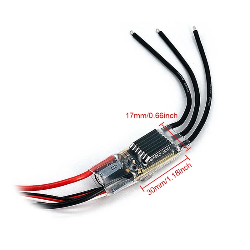 

MALI-RC Crawler ESC 50A Brushless AM32 2-6S BEC 5.2-8.2V Adjustable For 1/8 1/10 Scale Cars Axial SCX10 Traxxas TRX-4 TRX-6