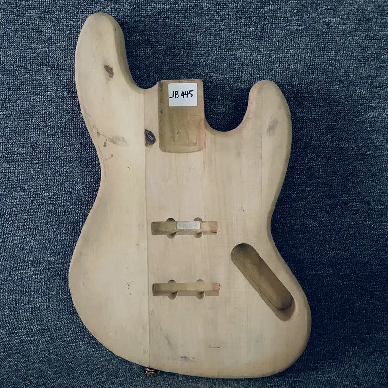 

jB445 Right Hand Jazz Bass Body 4 or 5 String Version Solid Basswood Replace and DIY JB Pickups NO Paint with Damages Active