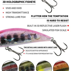 Señuelos Crankbait para lubina – Mini hundibles de agua dulce