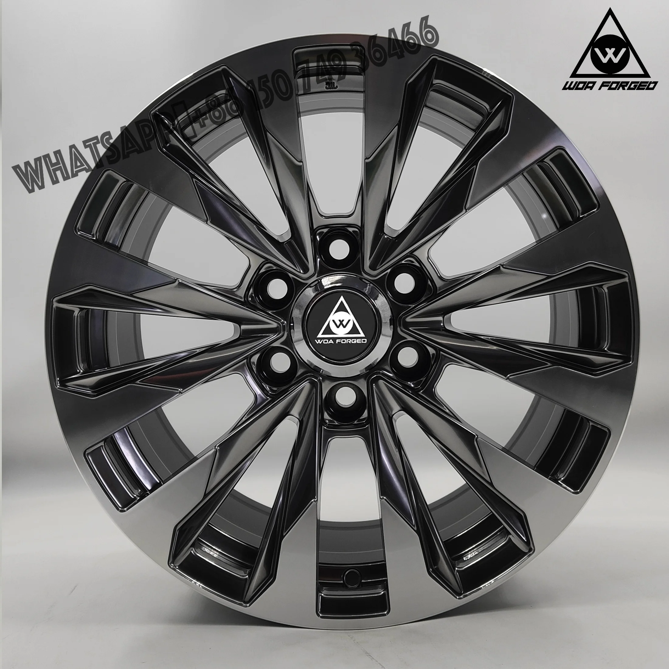 تصميم إطارات رياضية جديدة مخصصة متعددة القضبان مقاس 19 20 21 بوصة مع 6 فتحات لسيارة لاند كروزر برادو تاكوما ثاندرا سيكو #1