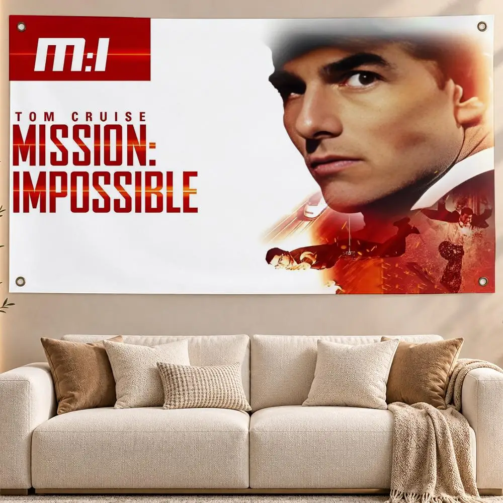 Ultimate Movie Mission: Impossible Flags Aesthetic Wall Hanging Flag Banner Bedroom Living Room Home Decor Large HD