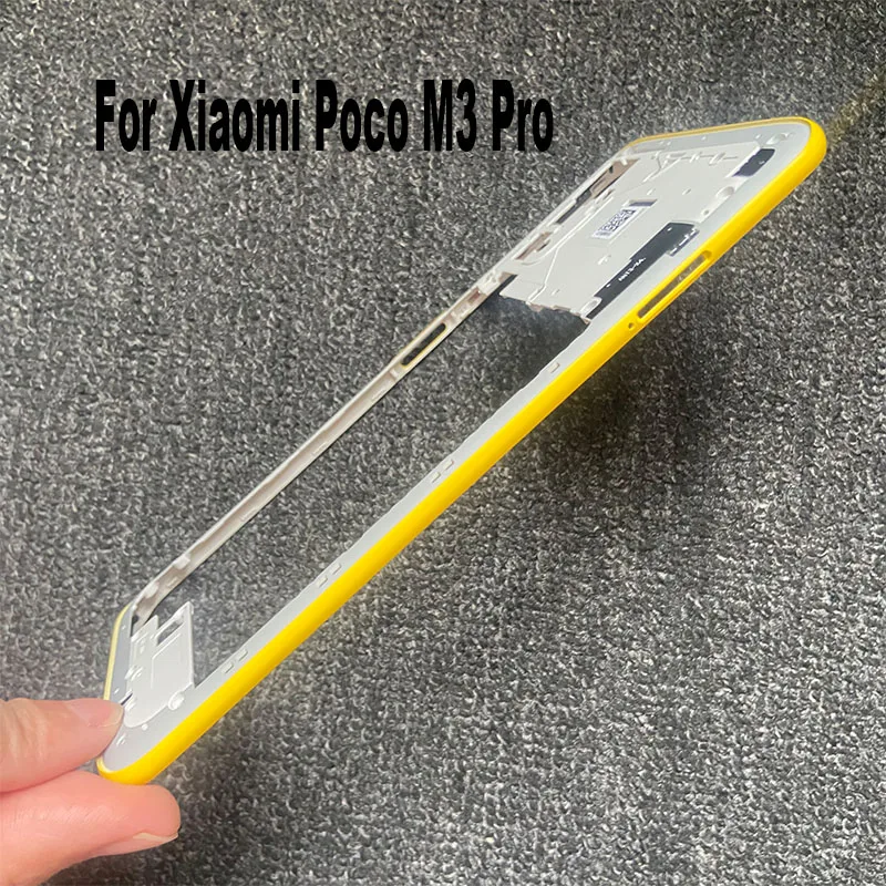 For Xiaomi POCO M3 Pro Middle Frame Housing Middle Housing Holder Cover Bezel Replacement