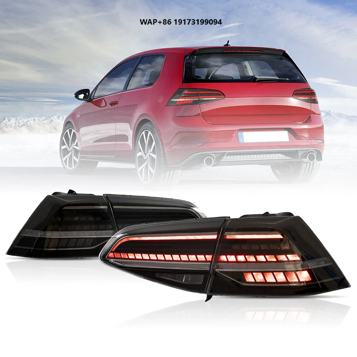

LED Tail Light for Golf 7/7.5 2014-2020 12V/24V Clear Lens Color with Smoked Red Options