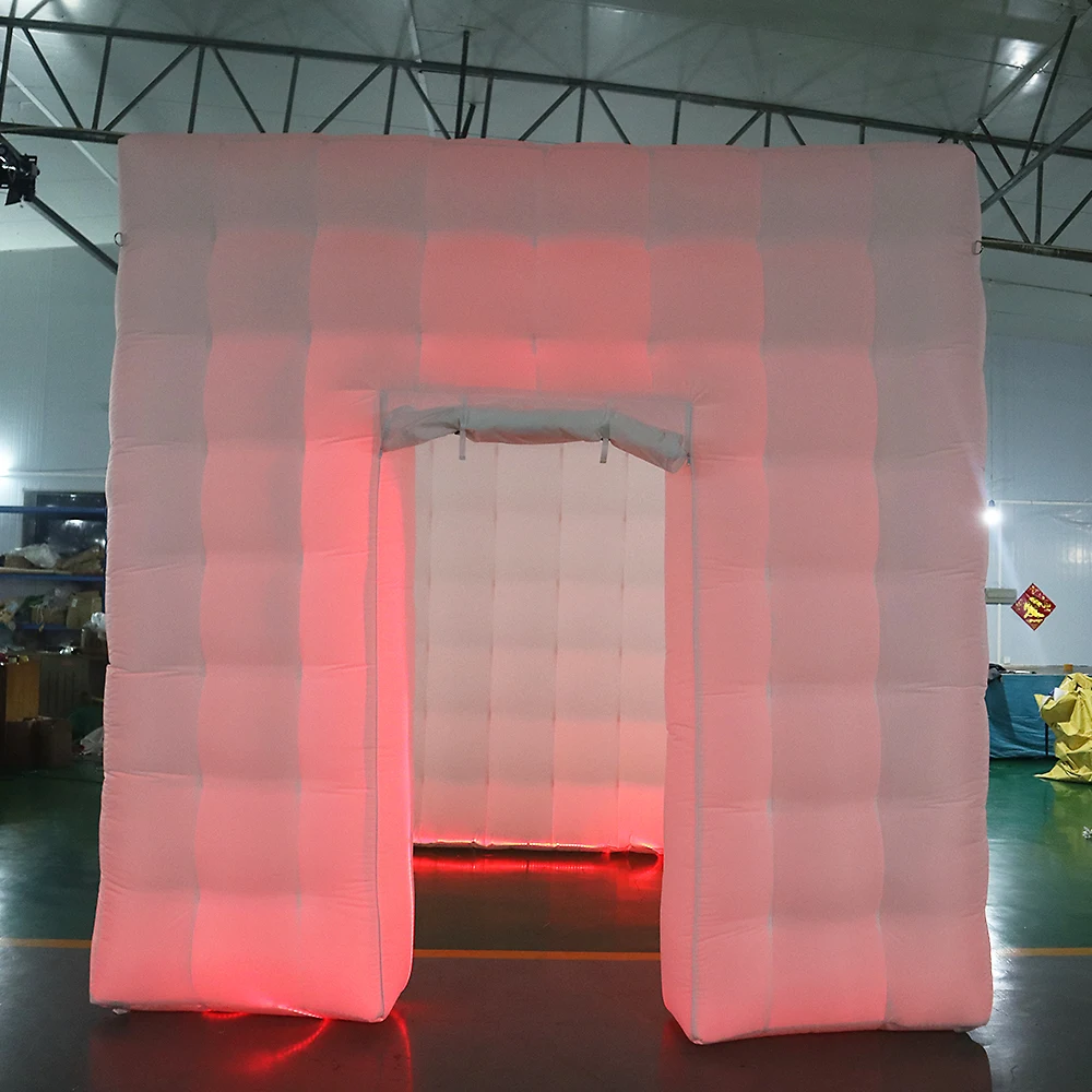 Không khí miễn phí vận chuyển inflatable cube ảnh gian hàng, gian hàng ảnh inflatable bao vây cho bán, xách tay led air ảnh tự sướng photo booth