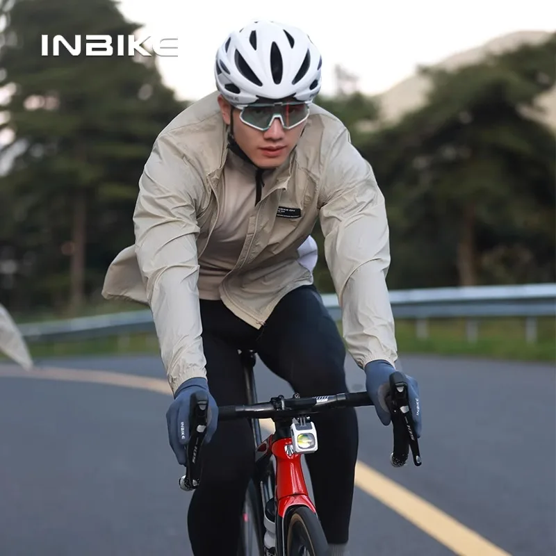 

INBIKE Мужская велосипедная ветровка, повседневная свободная куртка, водонепроницаемая, ветрозащитная, с защитой от ультрафиолета, для занятий спортом на открытом воздухе, велоспорта