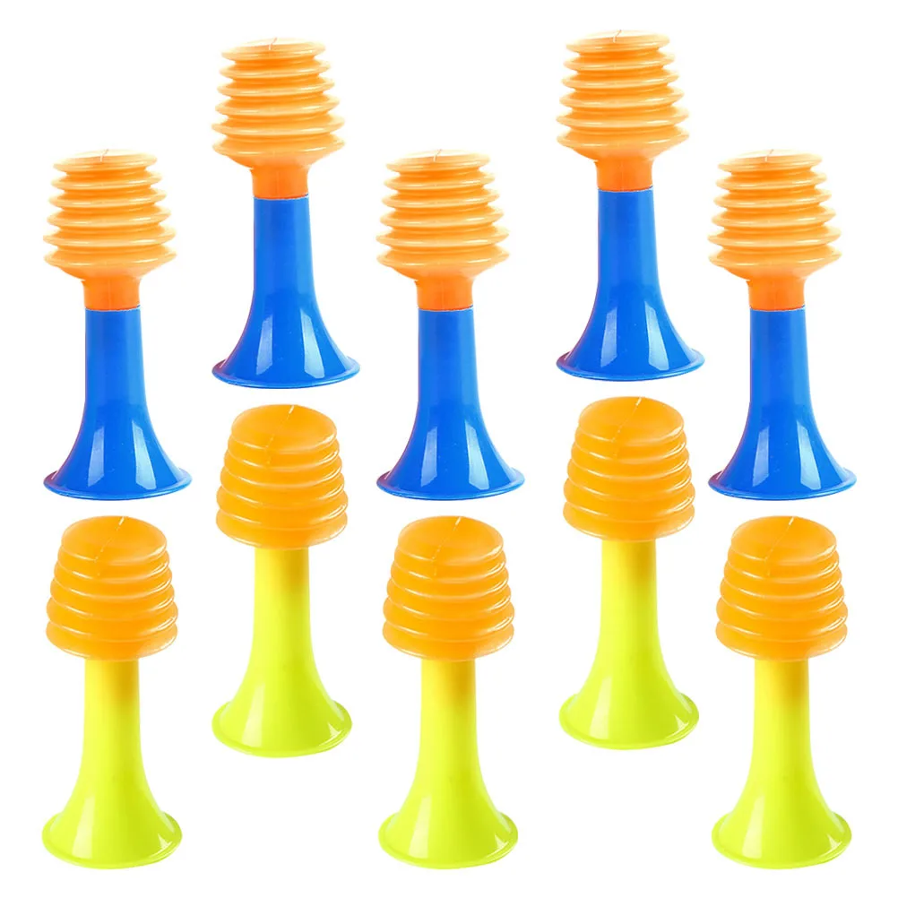 50Pcs Children Mini Horn Bright Color Squeeze Music Instrument Lightweight Educational Fun Gift Little Horn Toys