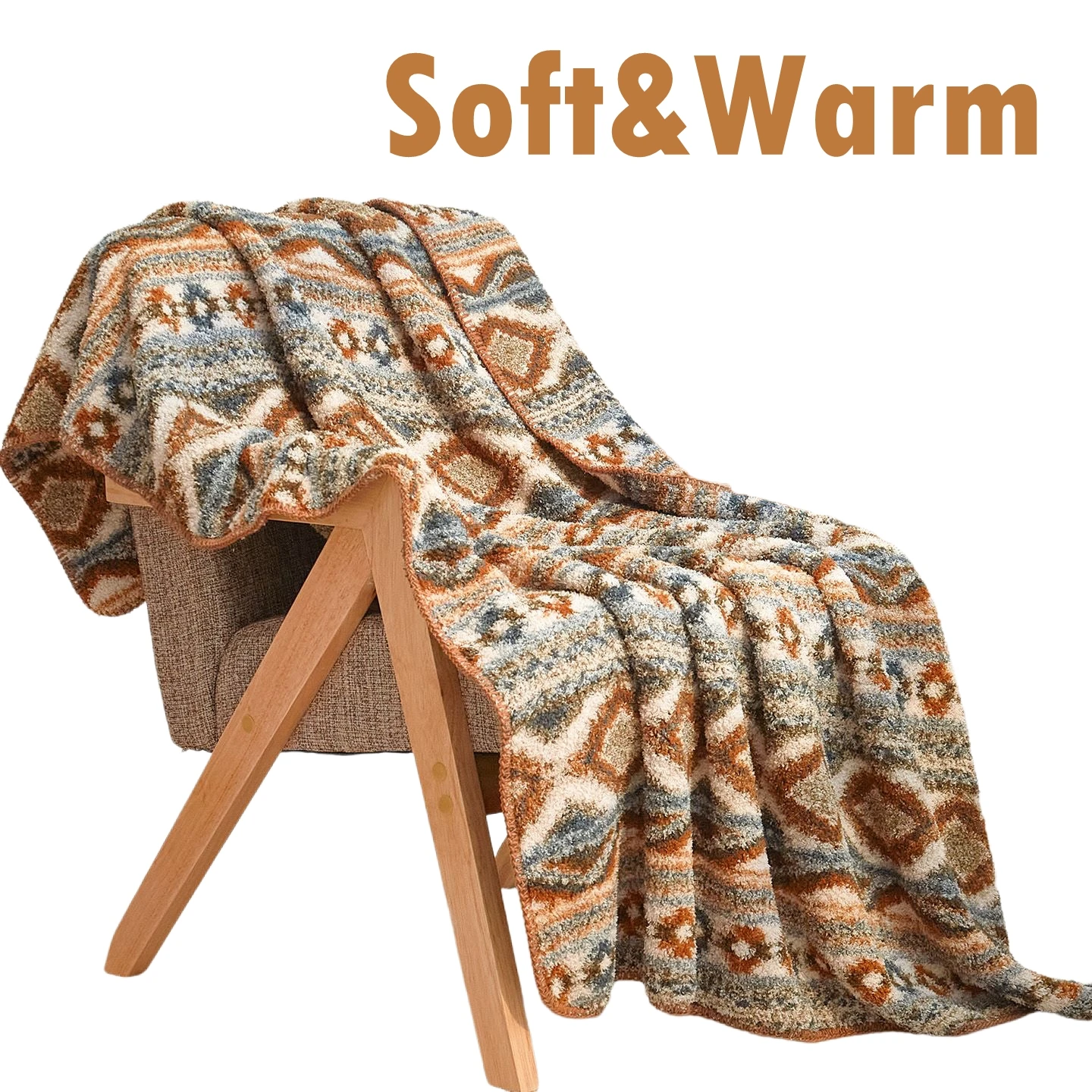 

Новое одеяло в богемном стиле 2025 года — двустороннее утолщенное мягкое одеяло для дивана, автомобиля, офисного сна и кондиционера