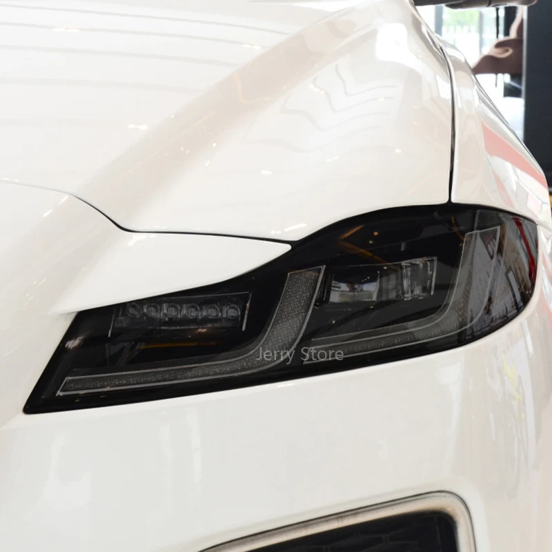 

Headlamp Anti-Scratch Protective TPU Repair Sticker For Jaguar XF 2016-Present Headlight Smoked Black Tint Protective Film