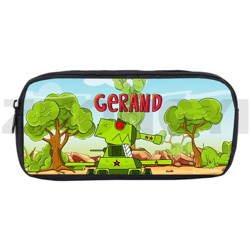 Fashion Game 3D World of Tanks Pencil Case Kids Anime School Supplies Gerand Tanks Pouch Bag Organizer War Thunder Case Boys