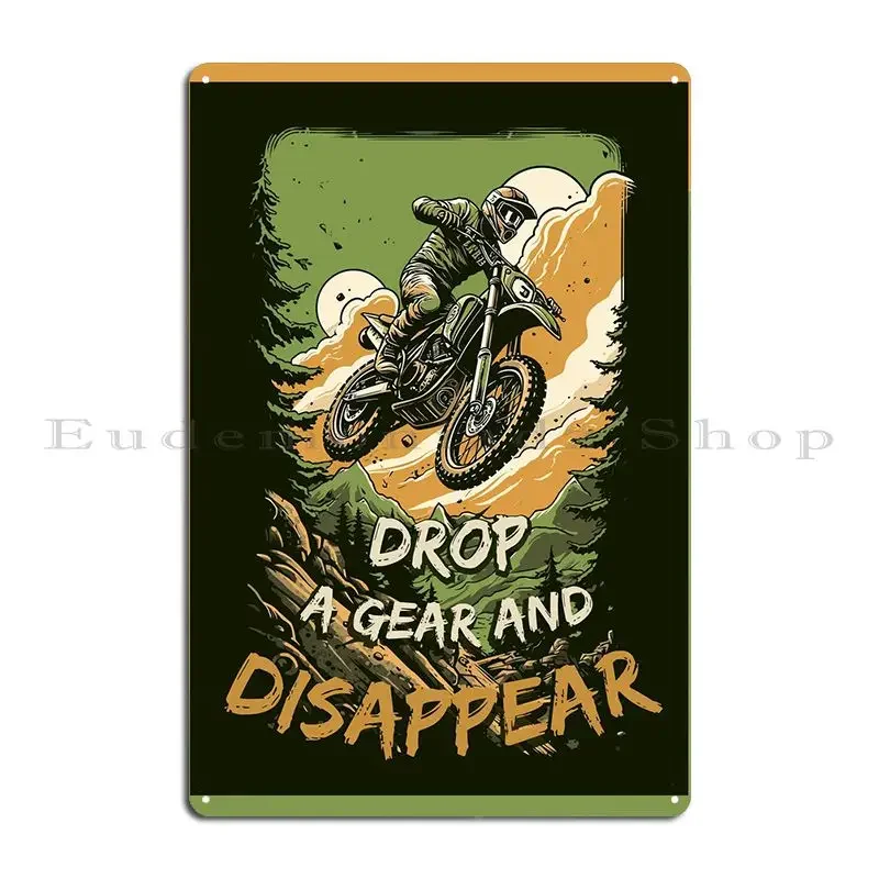 Dirt Bike Rider Quotes Metal Sign Wall Decor Pub Wall Decor Cinema Customized Tin Sign Poster