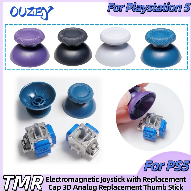 

1-5Pairs K-Sliver TMR Electromagnetic Joystick for PS5 Gamepad 3D Analog Replacement Thumb Stick Controller Magnetic Sensor